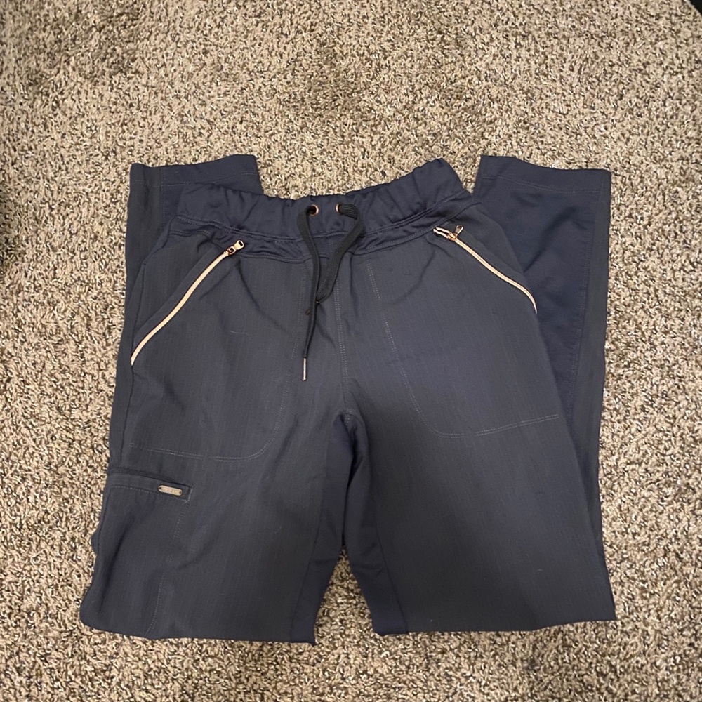 Cherokee Statement Scrubs with Rose Gold Zipper